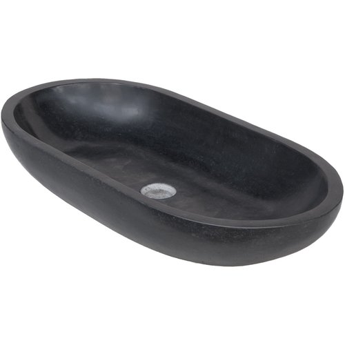 Waskom Imso Lavabo Ovale Basalto Nero 35x70x15cm 