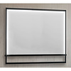 Casajoy Badkamerspiegel Casajoy 100x70cm met Planchet, Ledverlichting en Anticondens Zwart