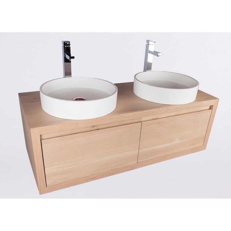 Badkamermeubel Casajoy City 120x50x40cm Eiken