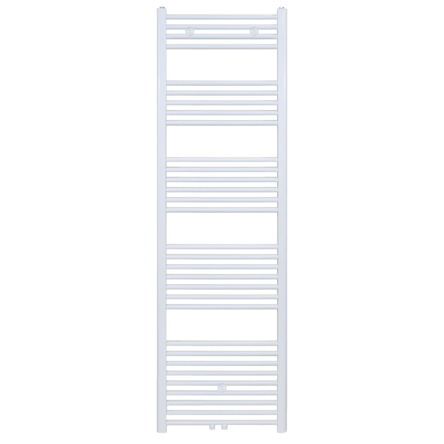 Designradiator Nile Gobi 180x40cm 699W Glanzend Wit (Midden/zij-aansluiting)