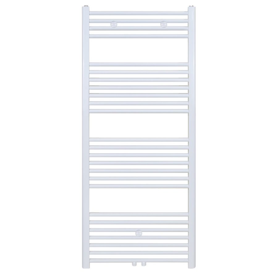 Designradiator Nile Gobi 140x50cm 655W Wit (Midden/zij-aansluiting)