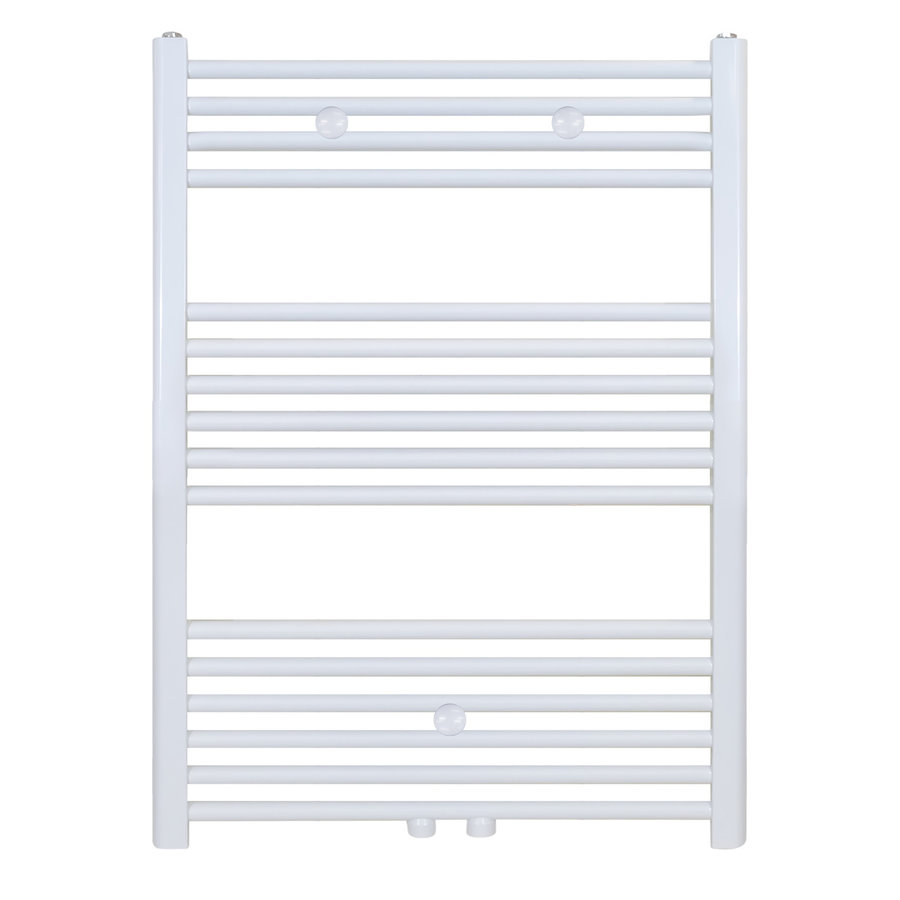 Designradiator Nile Gobi 100x60cm 496W Wit (Midden/zij-aansluiting)