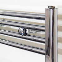 Designradiator Nile Gobi 120x50cm 376W Chroom (Midden/zij-ansluiting)