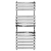 Designradiator Flora 130x50cm 430W Chroom (Links Rechts Aansluiting)