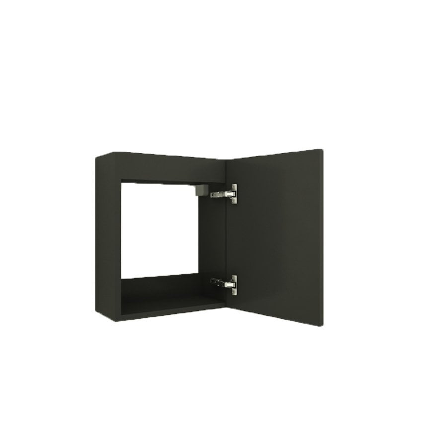 Fonteinkast Wiesbaden Marmaris 40 cm Exclusief Topblad Mat Zwart