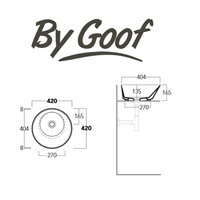 Waskom By Goof Mees Design Opbouw Wastafel Rond 42 cm Mat Zwart