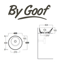 Waskom By Goof Mees Design Opbouw Wastafel Rond 42 cm Mat Grijs