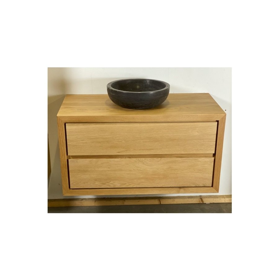 Badkamermeubel Casajoy Oxford 100x50x53cm Naturel Eiken