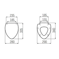 Closetzitting Creavit Flower Duroplast