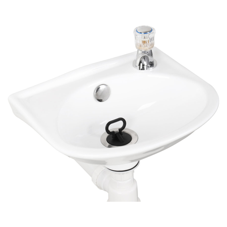 Fonteinset Differnz Gaia 32x28x15cm Wit Met Kraan en Sifon