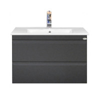 Onderkast Sanicare Q7 Twee Soft-Closing Laden 85x45 cm Belluno-Eiken