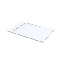 Douchebak Best Design Decent 160x100x4.5 cm Solid Surface Mat Wit