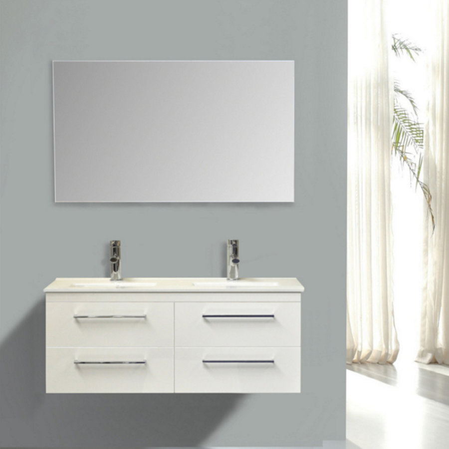 Onderkast Sanicare Q14 4 Laden Chromen Greep Soft-Close 121x46 cm Belluno-Eiken