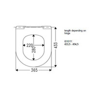 Closetzitting Plieger Verkort Compact Wit