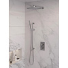 Inbouw Regendouche Set Brauer Brushed Edition Wanduitloop Ronde Hoofddouche 30 cm Met Glijstang RVS Look