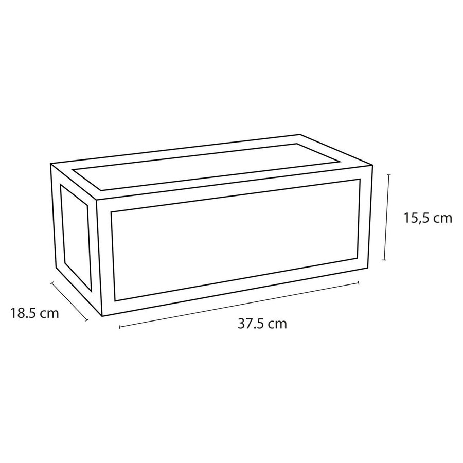 Handdoekrek Differnz tbv Fontein 37,5x18,5 cm Zwart