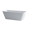 Clou InBe Ligbad Wandmodel Back to Wall 170x75x58 cm Met Viega Badafvoer en Overloop Acryl Wit