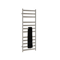 EH Design Radiator Athena Met Digitale Thermosstaat 35x120 cm Geborsteld RVS Chroom