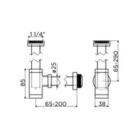 Design Fonteinsifon Clou Mini Suk tbv Fonteinen Mat Wit