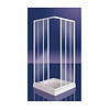 Douchecabine Hoekinstap Plieger Class 90x185cm 3mm Glas Wit