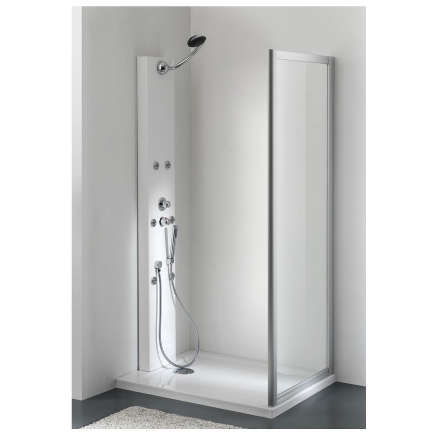 Inloopdouche Zijwand Plieger Class 3mm Glas 86/90x185cm Aluminium