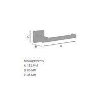 Smedbo Toiletrolhouder 15.2x8.5x4.5 cm Mat Zwart