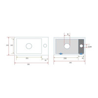 Fonteinset Wiesbaden Mini Rhea 36x18x9 cm Links Quartz