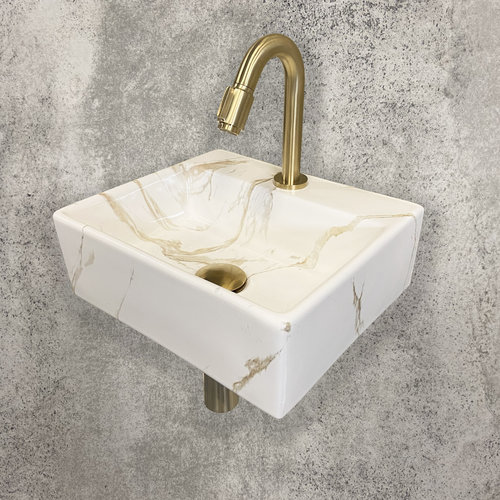 Fonteinset Wiesbaden Leto 33.5x29x11.5 cm Links Carrara 