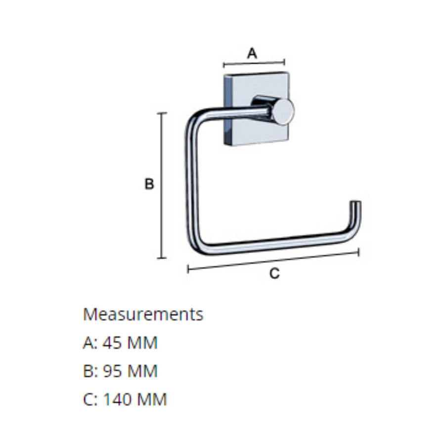 Toiletrolhouder Smedbo House Mat Wit