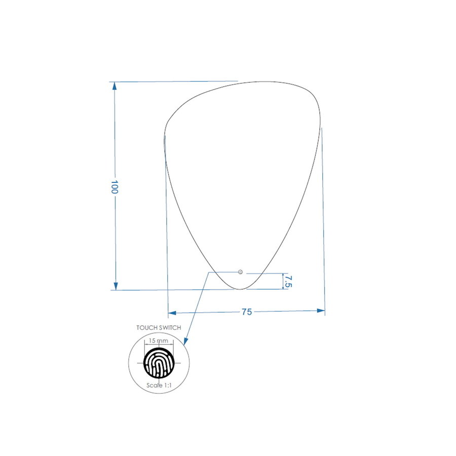 Badkamerspiegel LED BWS Spark Brio