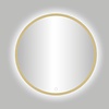 Best Design Badkamerspiegel Best Design Venetië Nancy LED Verlichting 120x120 cm Rond Mat Goud