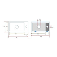 Fontein Aqua Splash Rinka 36x18x9 cm Kraangat Links Quartz