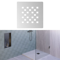 Douchebak Sanitop Just Creating Relievo Crag 90x120 cm Mat Wit