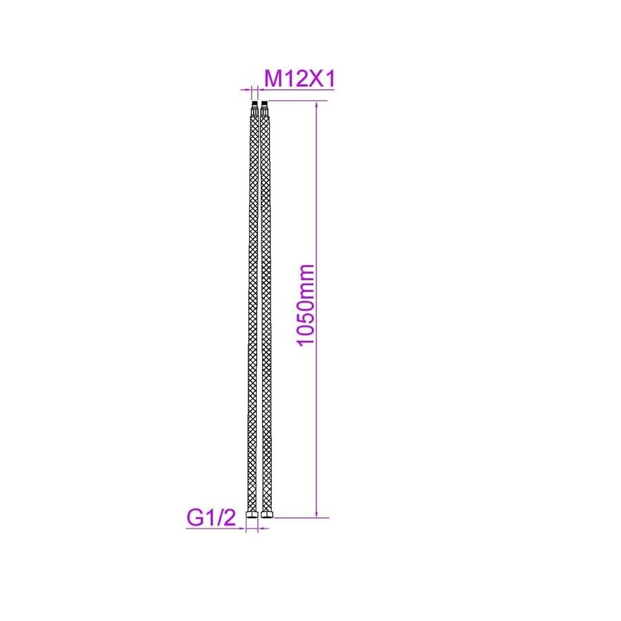 Buitendouche Aqua Splash Inclusief Handdouche RVS 316 Chroom