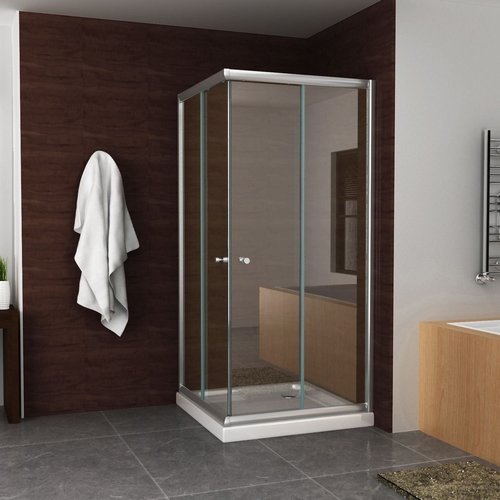 Douchecabine Aqua Splash Hoekinstap 100x100x190 cm 5 mm Helder Glas Chroom 