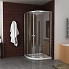 Aqua Splash Douchecabine Aqua Splash Kwartrond 100x100x190 cm 5 mm Helder Glas Chroom