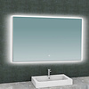 Aqua Splash Badkamerspiegel Aqua Splash Luc Rechthoek Inclusief LED Verlichting Backlight 120 cm