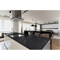 XL Vloertegel Energieker Ekxtreme Levigato Marquina Black Glans Zwart 120x270 cm (prijs per tegel)