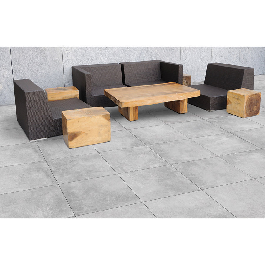 Vloer en Wandtegel Energieker Parker Silver 60x60 cm Beton Grijs (Doosinhoud 1,44M²) (prijs per m2)