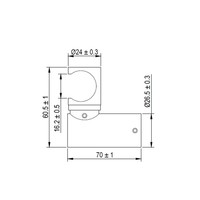 Handdouchehouder Brauer Gold Edition Wand Geborsteld Goud