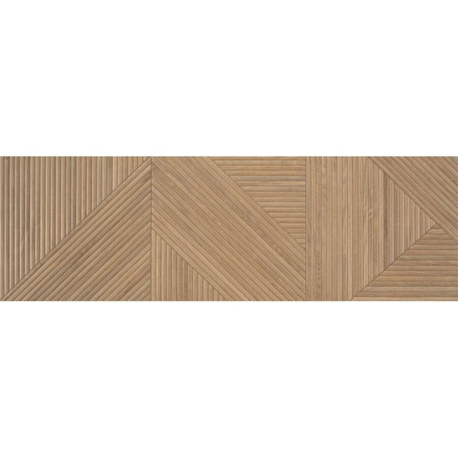 Wandtegel Colorker Tangram 31.6x100 cm Mat Walnut (prijs per m2)