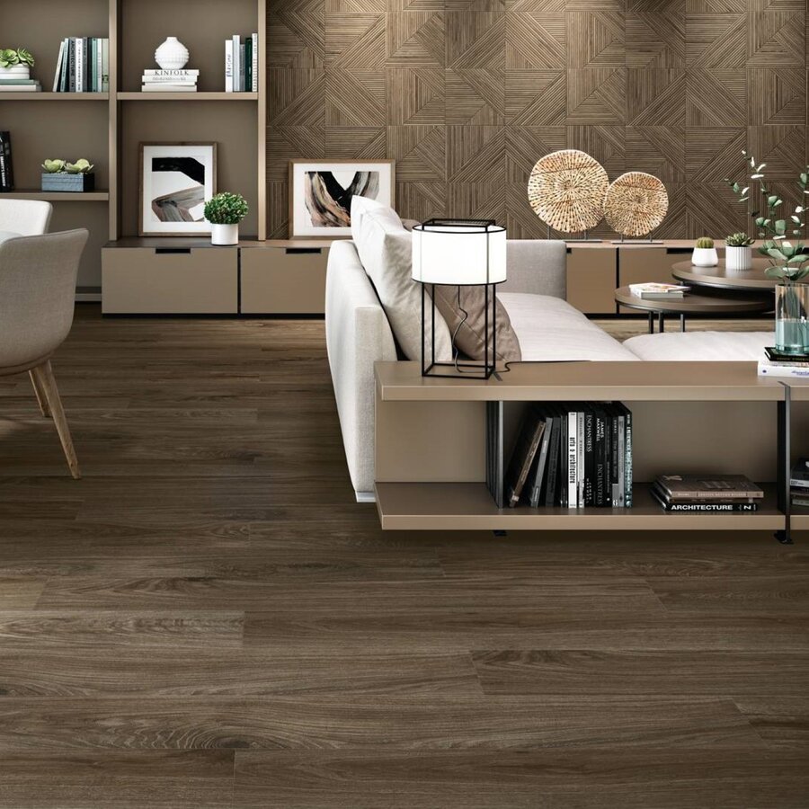 Wandtegel Colorker Tangram 31.6x100 cm Mat Walnut (prijs per m2)