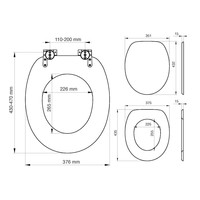 Toiletzitting Tiger Hetta Comfort Feel Softclose Houtstructuur Bruin