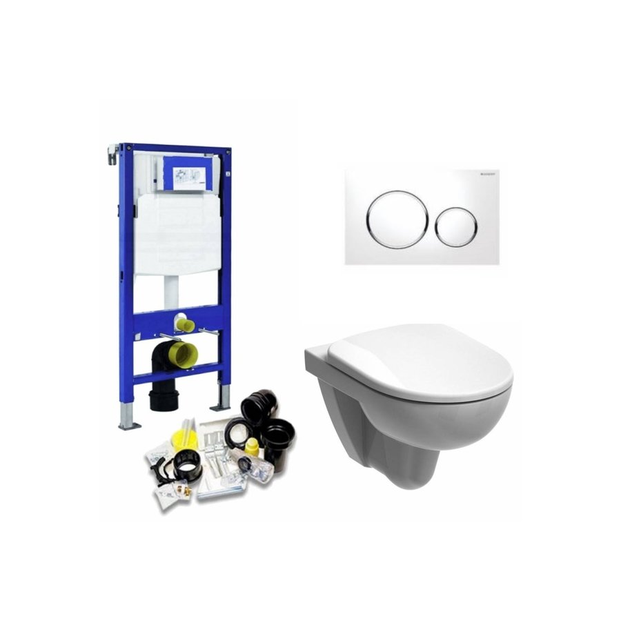 Up320 Toiletset 09 Geberit 280 Rimfree Met Bril En Drukplaat