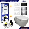 Up320 Toiletset 08 Aqua Royal Easyflush Rimfree 48Cm Compact Met Sigma Drukplaat