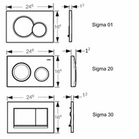 Up320 Toiletset 08 Aqua Royal Easyflush Rimfree 48Cm Compact Met Sigma Drukplaat