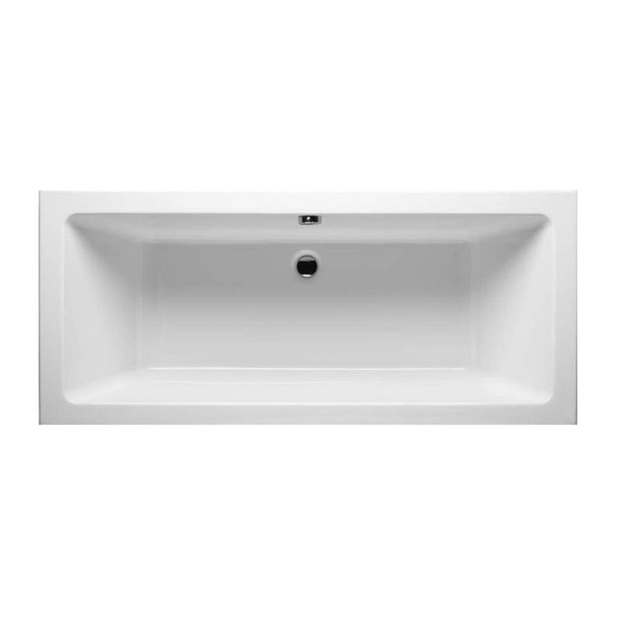 Ligbad Duo Saturnus Inbouw 190X90X49 Cm Wit