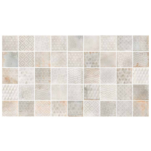 Vloertegel Sant Agostino Oxidart Patchwork Light 20x20 cm (Doosinhoud 0.68m2) (prijs per m2) 