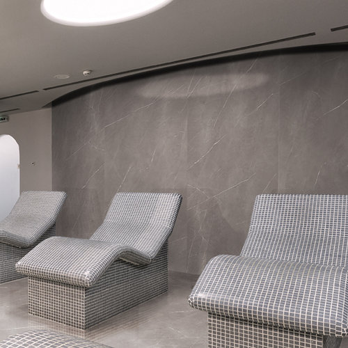 Vloertegel Energieker Pietragrey Glans 120X120 cm Taupe (Doosinhoud 2,88M2) (prijs per m2) 