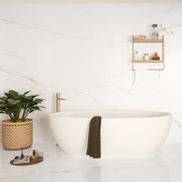 Vloer- en Wandtegel Navarti Lance 75x150 cm Gepolijst Wit (Doosinhoud: 1,13 m2) (prijs per m2)